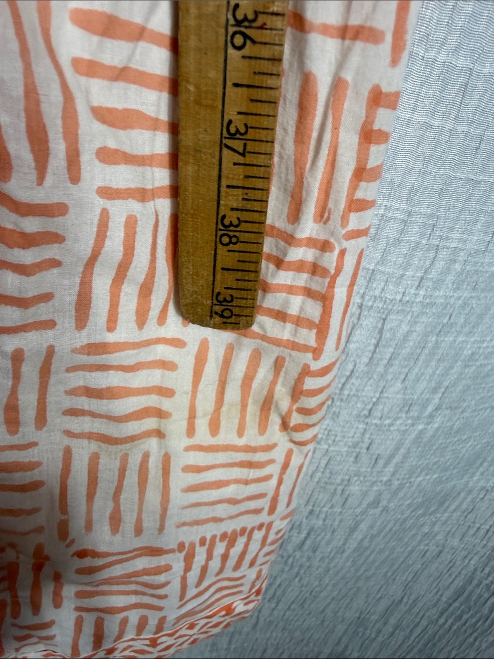 MAREA | Veranda Sleeveless Printed Maxi Dress in Melon/White, Size large - Picture 8 of 12